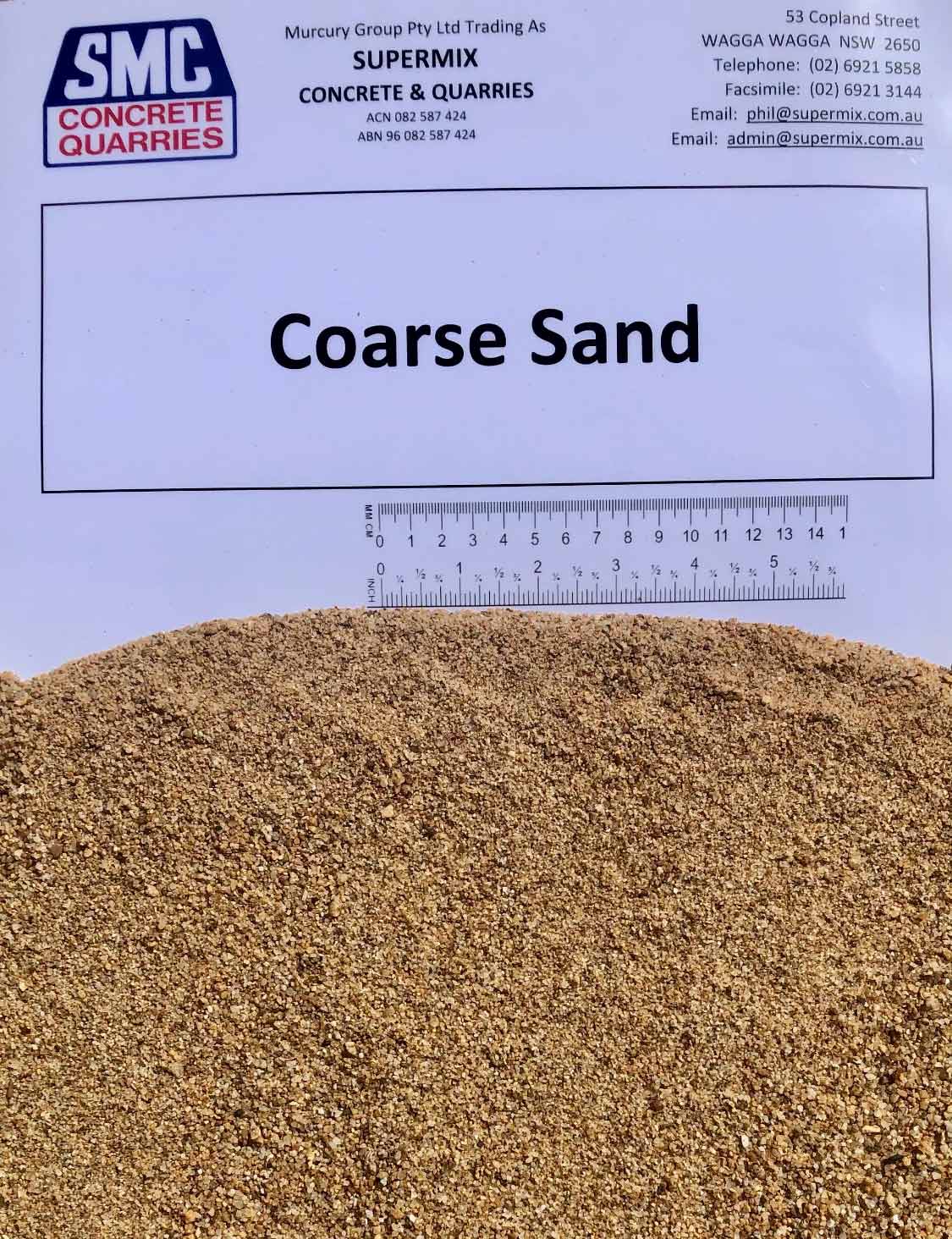 Coarse sand | Wagga Wagga, NSW | Supermix Concrete & Quarries