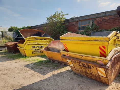 Different sizes of skips