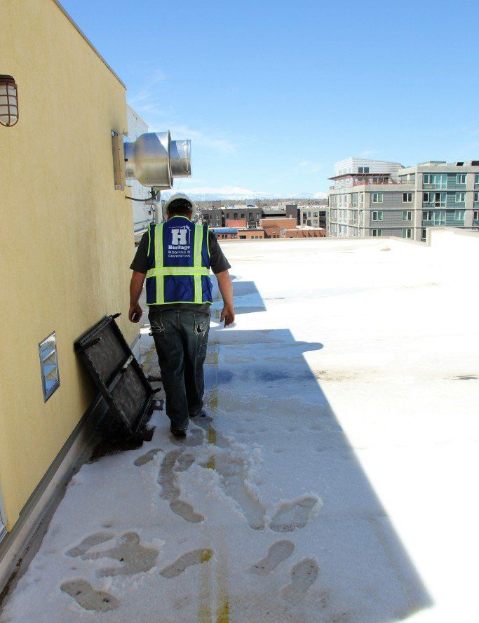 We offer a variety of repair & contracting services. Image is of one of our service technicians out in the field.