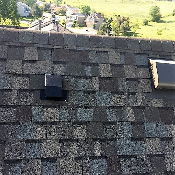 Installed vent - exterior after.