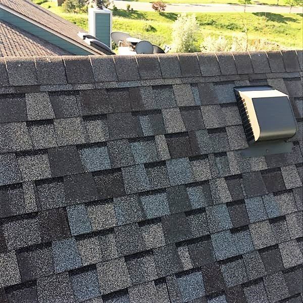 Installed vent - exterior before.