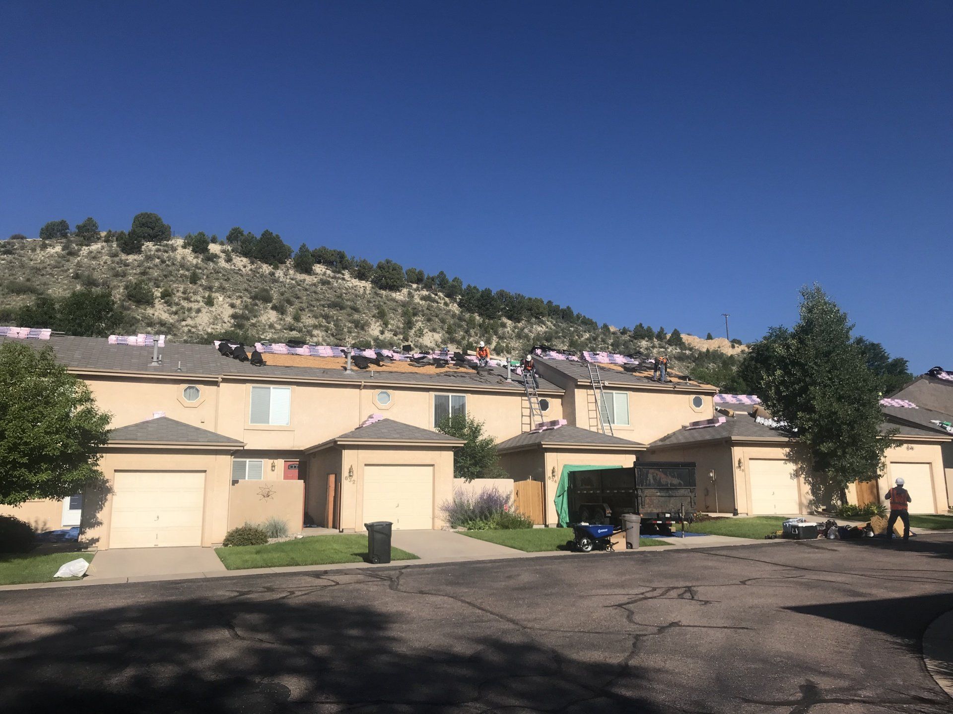 Our crew in the process of installation.