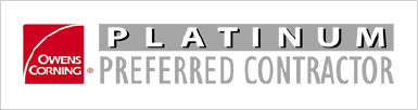 Heritage Roofing & Contracting is an Owens Corning Platinum Preferred Contractor.