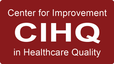 the logo for the center for improvement in healthcare quality
