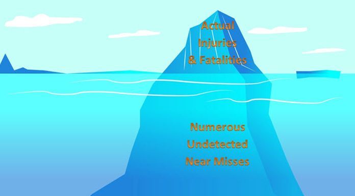 A cartoon illustration of an iceberg with the words 