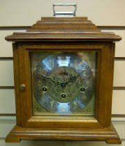 Hermle Bracket Westminster Oak Mantel Clock — Dallas, Texas — TicToc Clock Shop