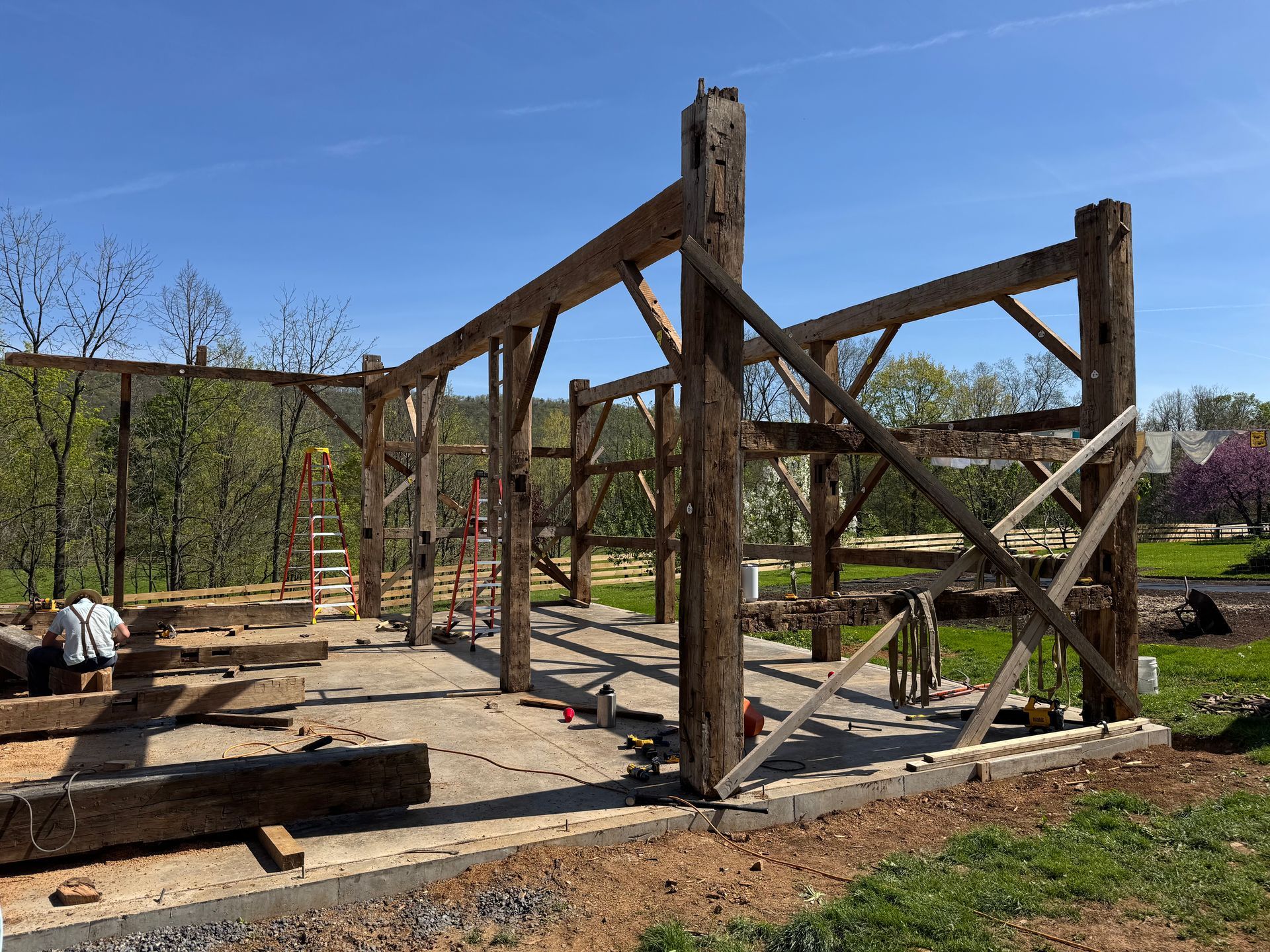 Build a luxury home using a historic American timber frame