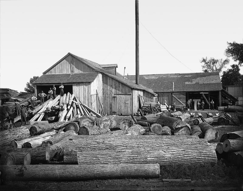 Historic lumber yard highlighting the history of timber framing.