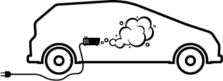Autoinnenreinigung mit Dampf Icon