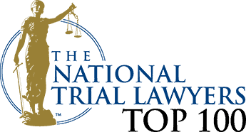 A logo for the national trial lawyers top 100