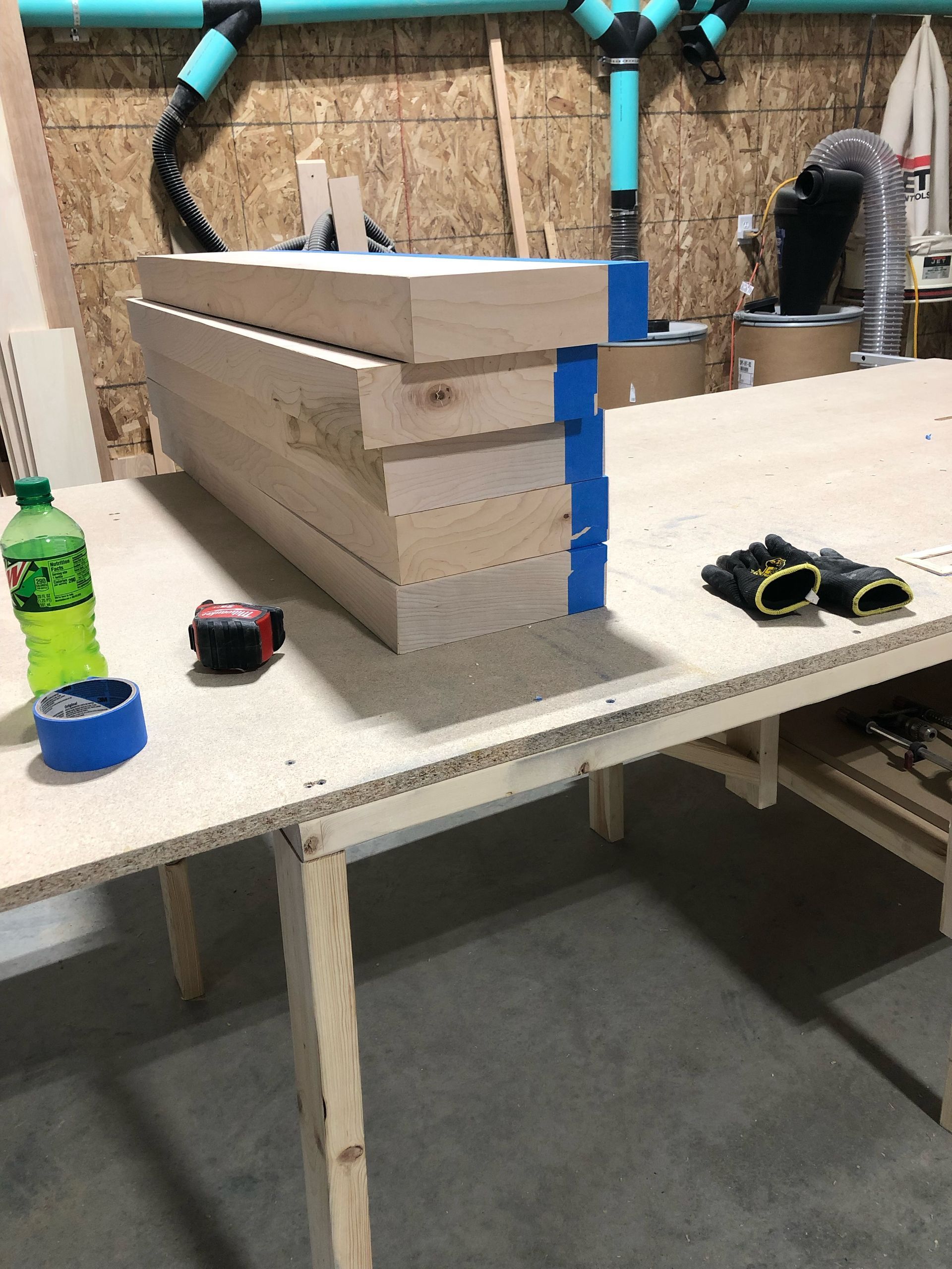 Plywood Floating Shelves