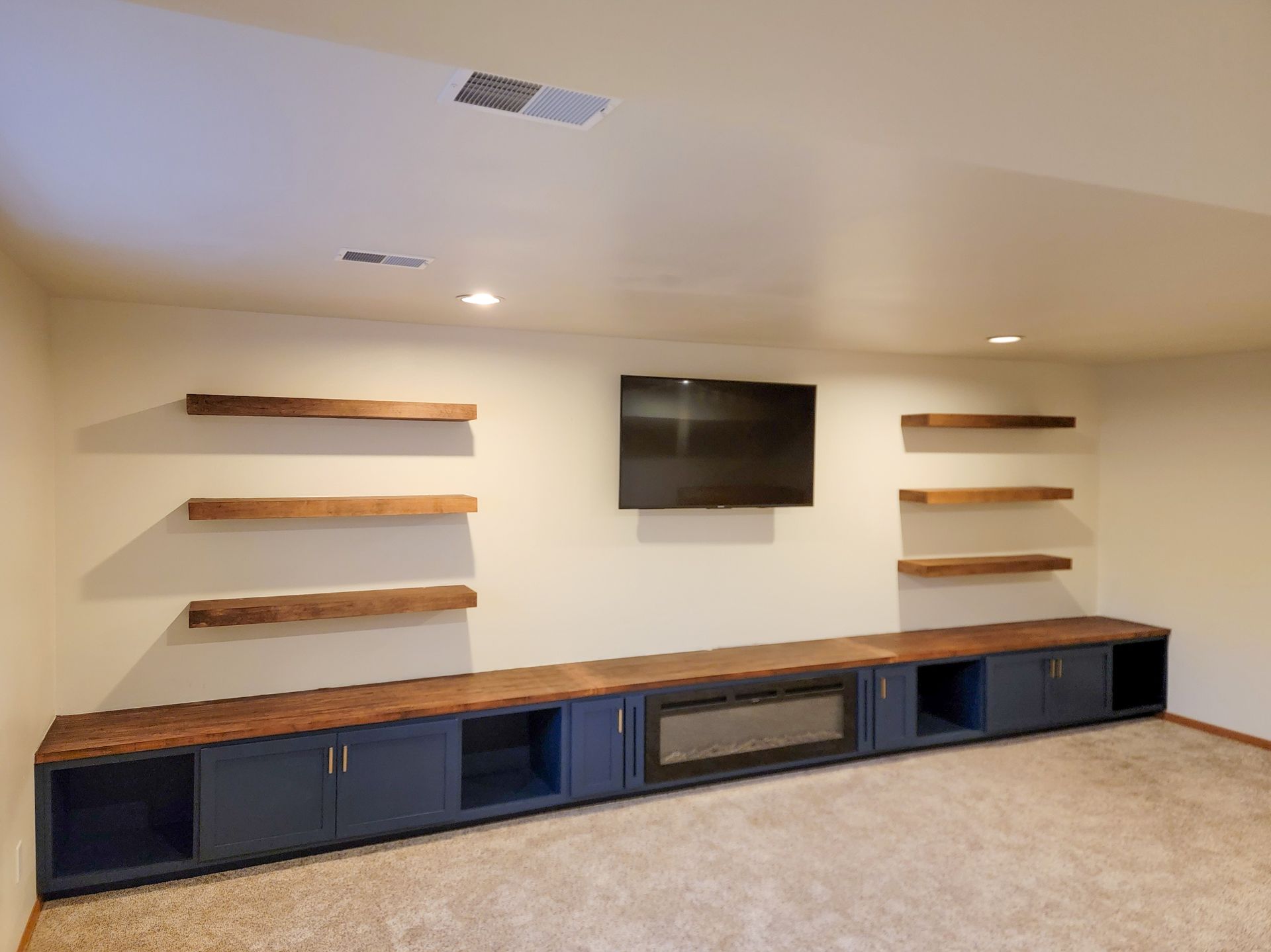 Husky Timber Woodworking entertainment room