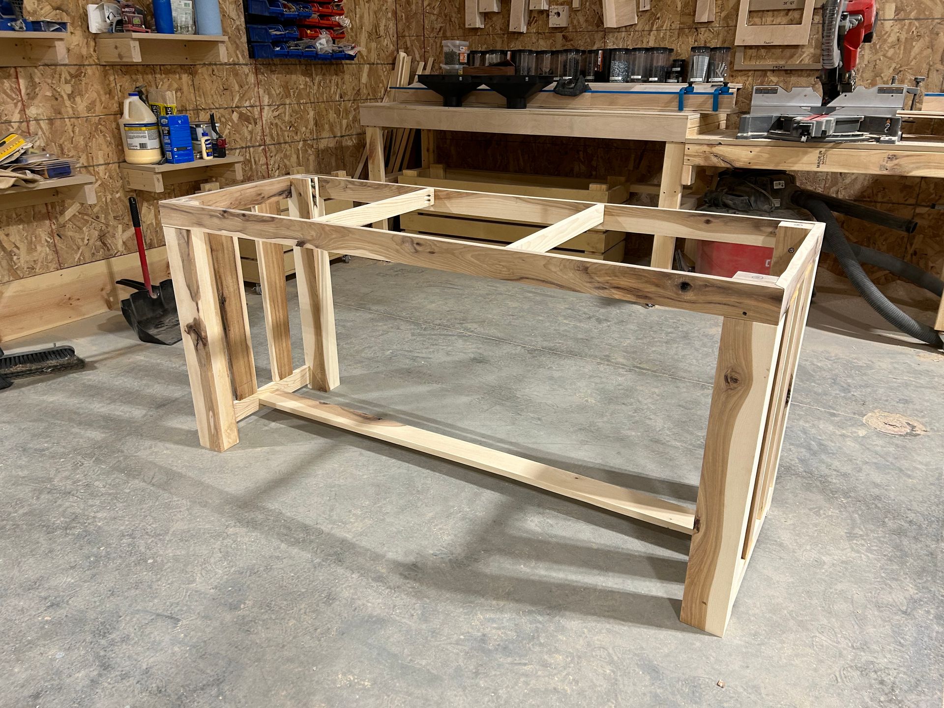 Hickory Dining Table Frame