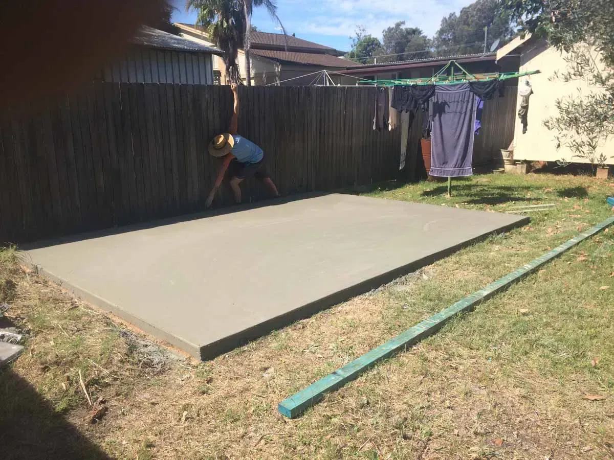 Plain Rectangle Concrete slab — Batemans Bay, NSW — JSC Contracting Excavation