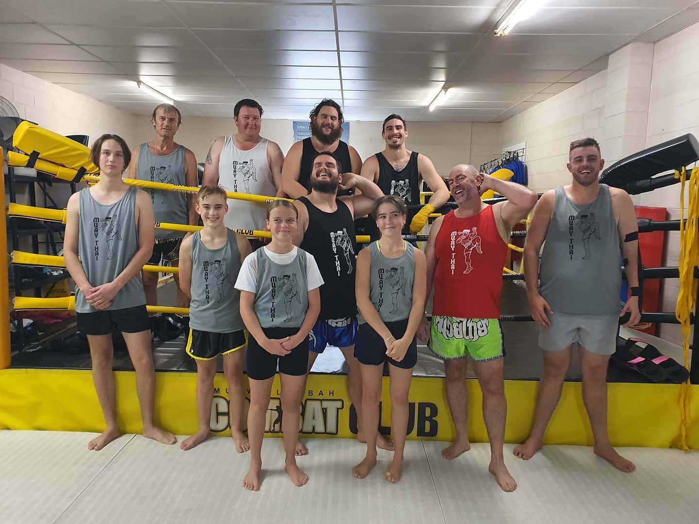 Muay Thai Trainees and Trainers — Murwillumbah Combat Club in Murwillumbah, NSW
