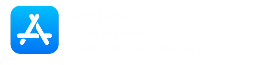 Um ícone azul da app store em um fundo branco.