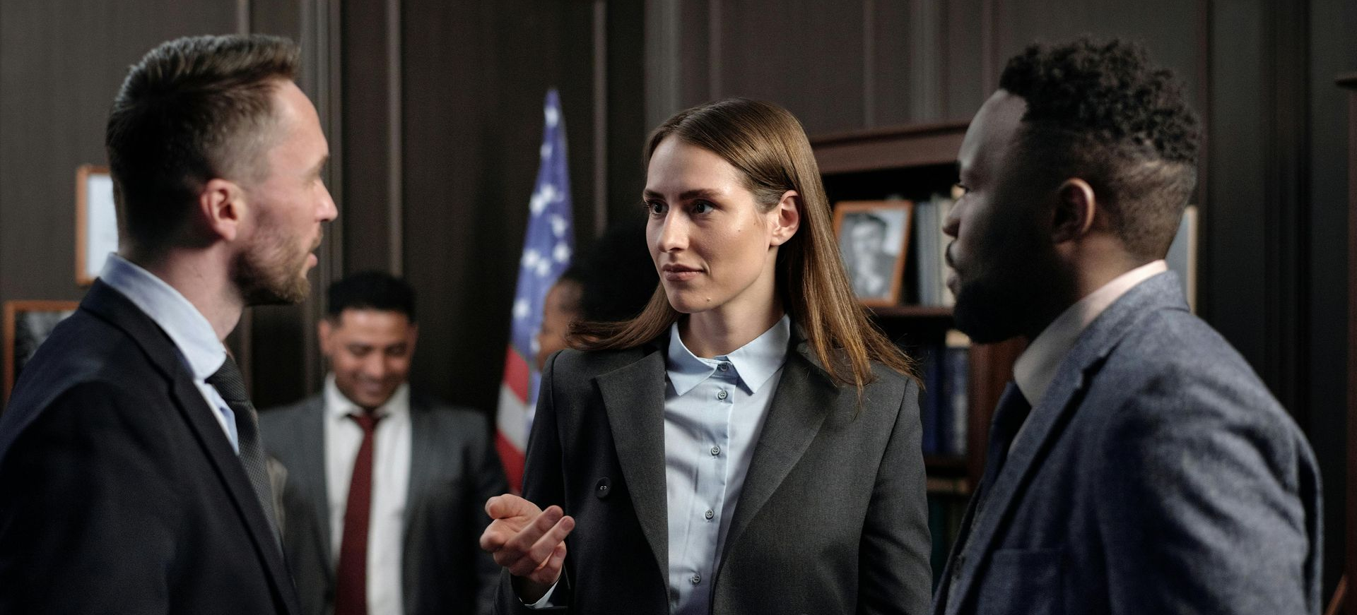 lawyers discussing insurance needs