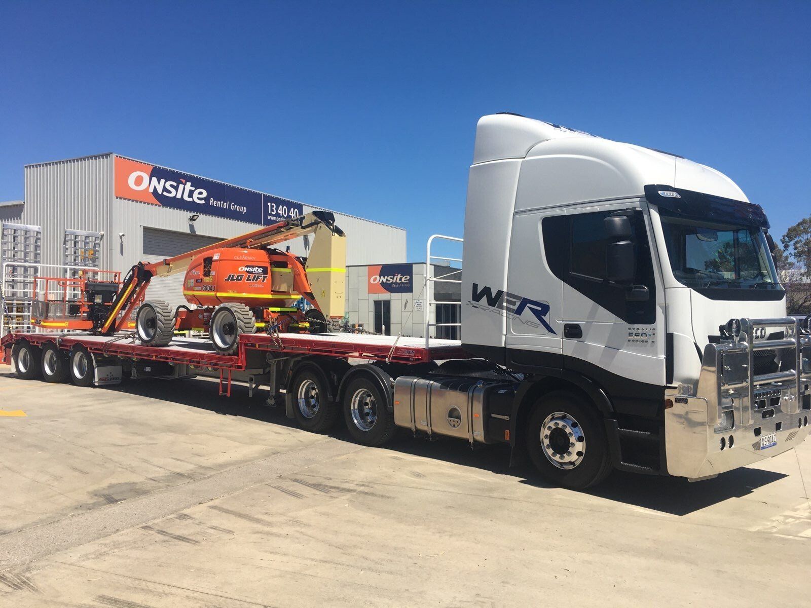 Sidetipper Transport