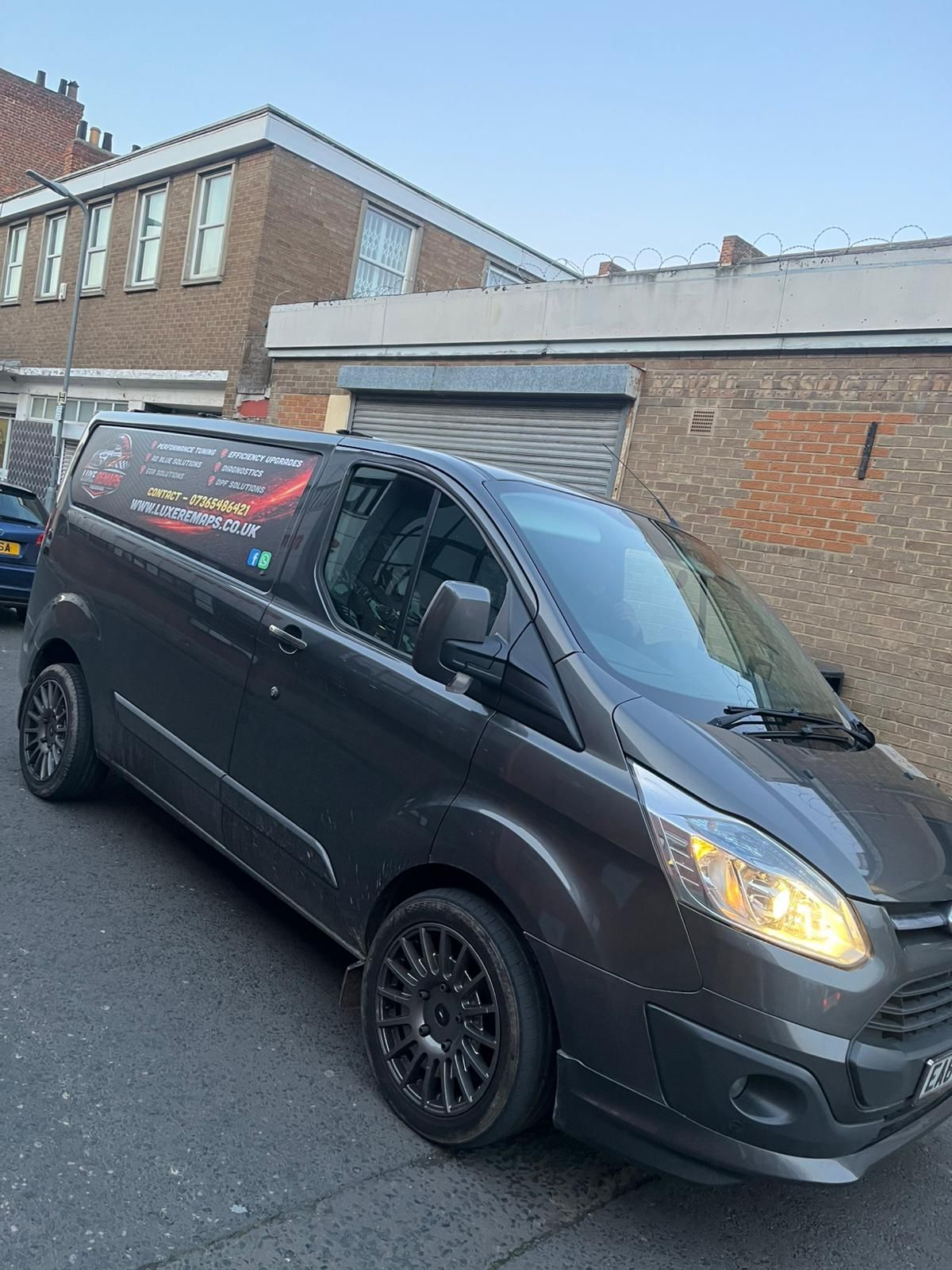 Luxe remaps Teesside branded van for mobile car remapping services