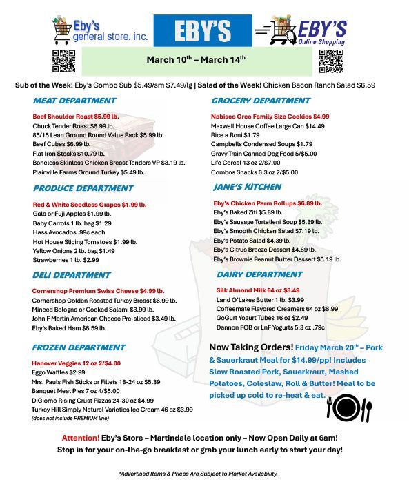 Weekly Grocery Savings Flyer