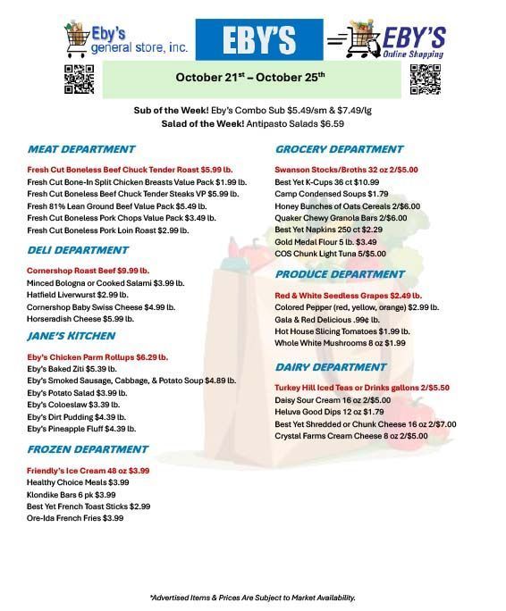 Weekly Grocery Savings Flyer