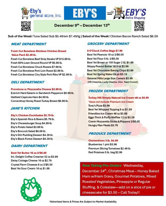 Weekly Grocery Savings Flyer