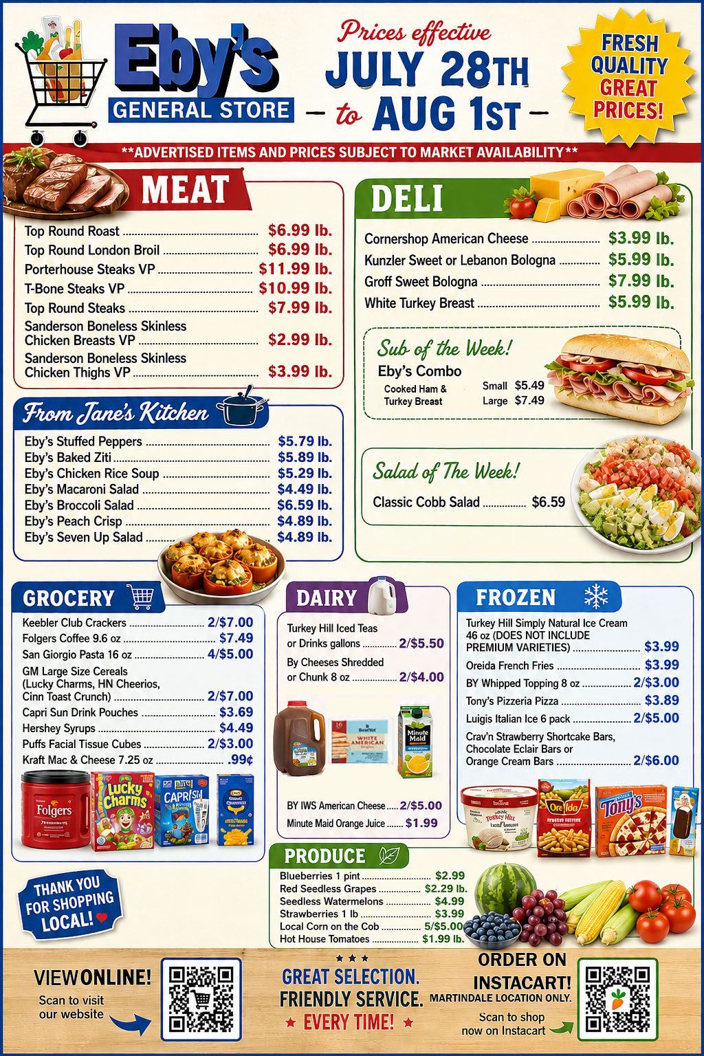 Weekly Grocery Savings Flyer