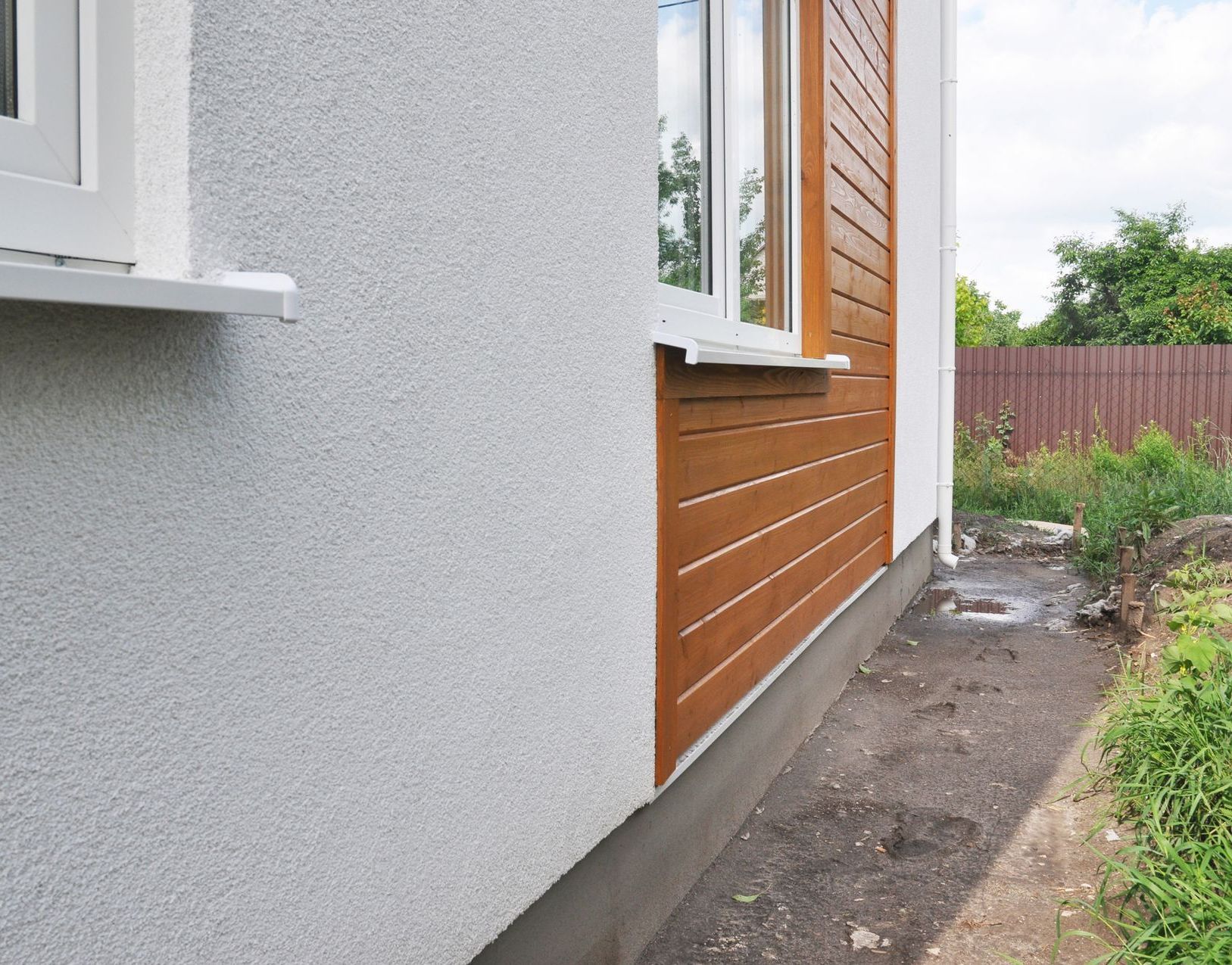 Gray stucco