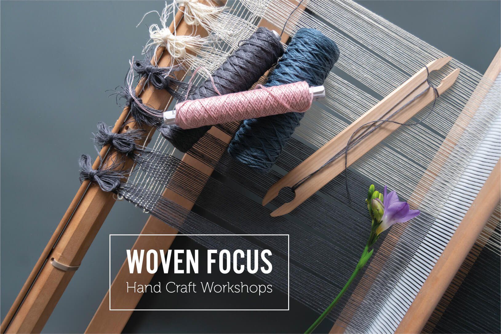 Brand styling and photography of a loom for weaving for Woven Focus, Isle of Wight, designed by MooksGoo