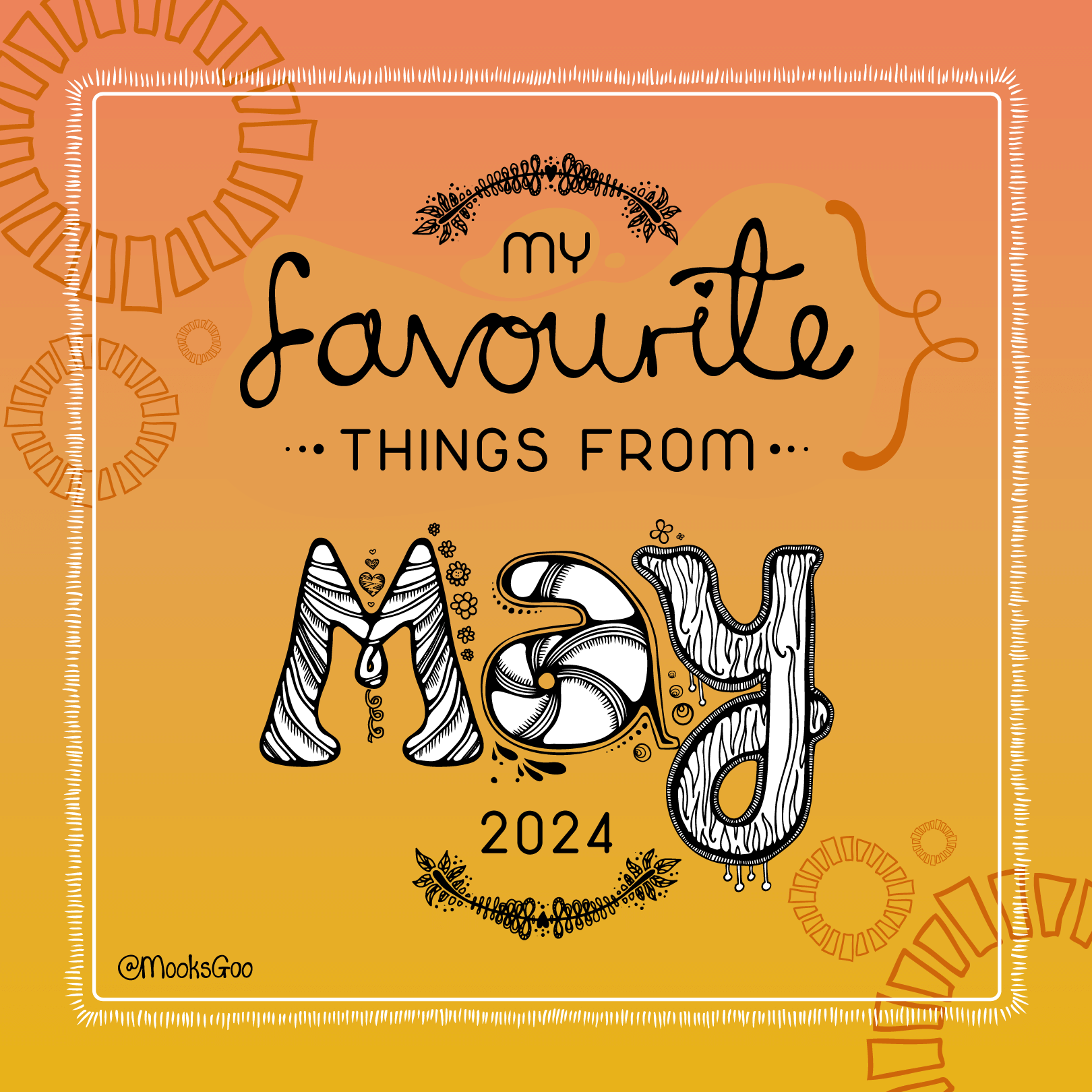 My favourite things from May 2024 illustration by MooksGoo