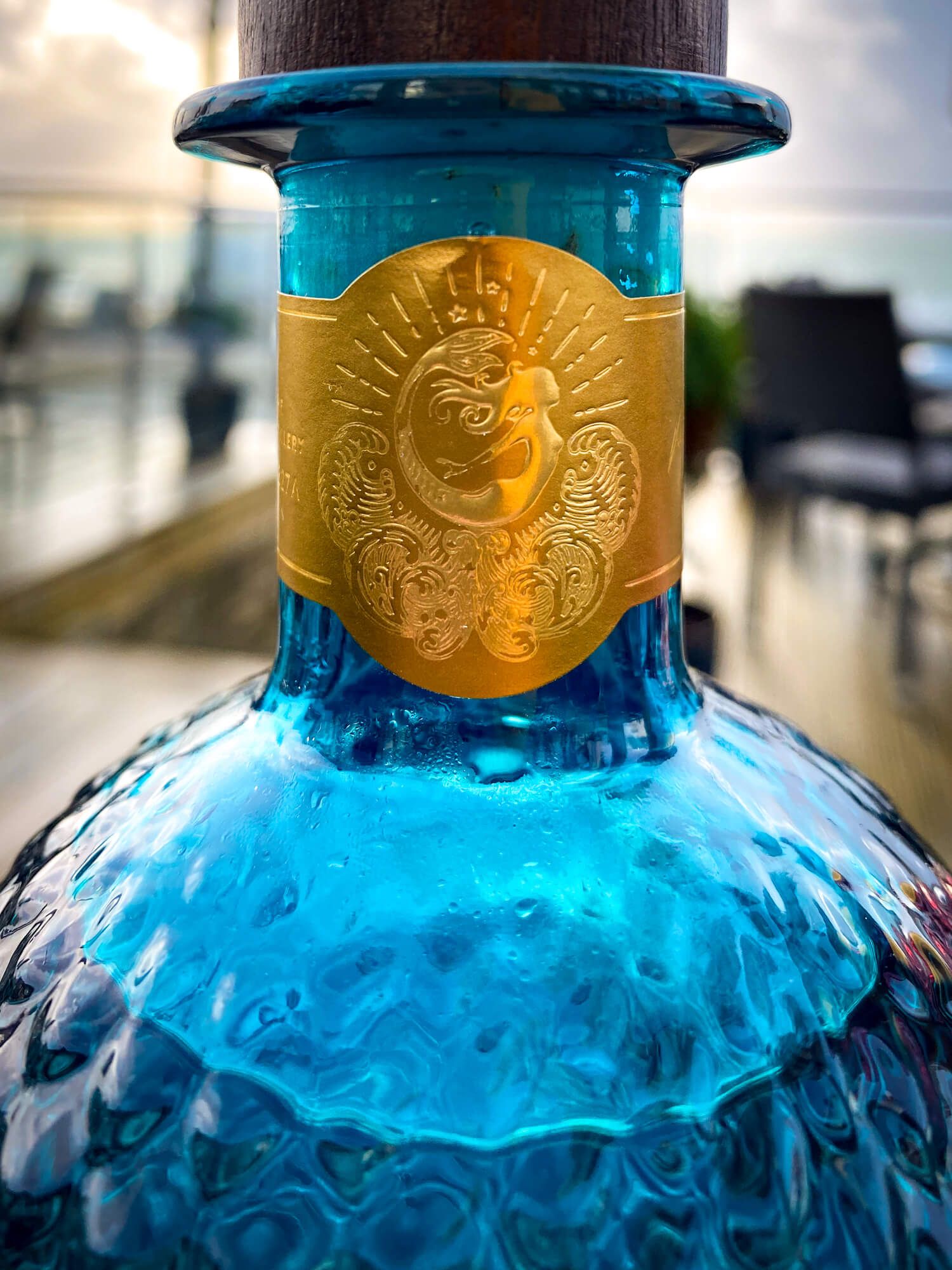 Mermaid Gin, served at the Ocean Deck, Sandown, Isle of Wight, photography by MooksGoo