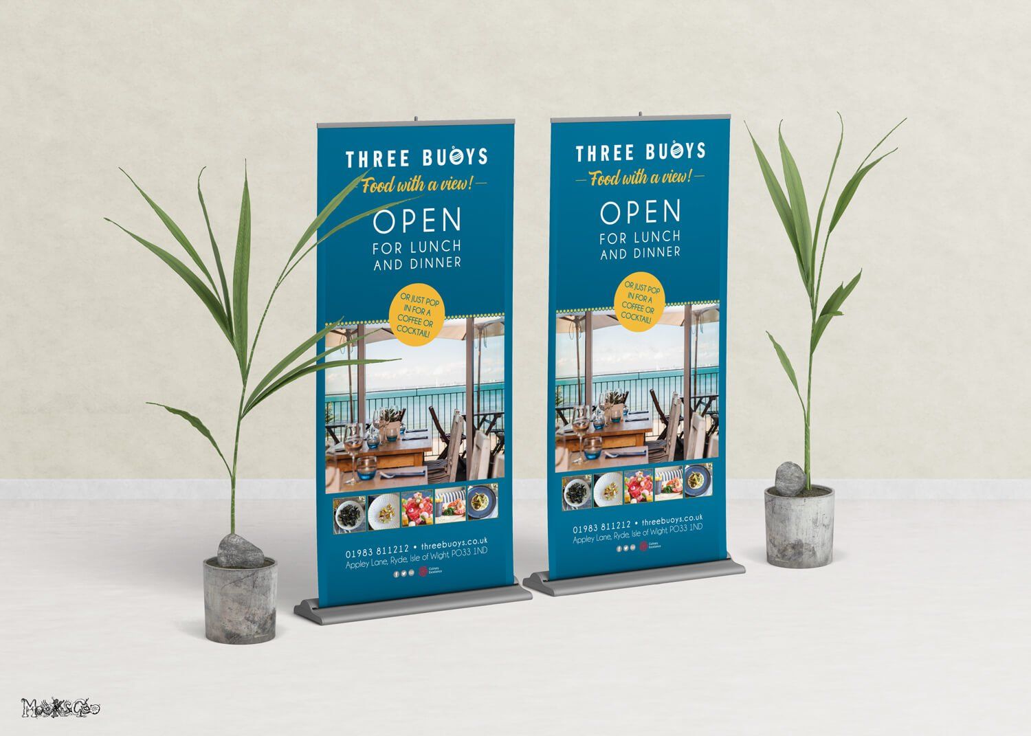 Promotional pull up banners designed by MooksGoo