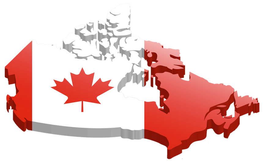 3D Map of Canada