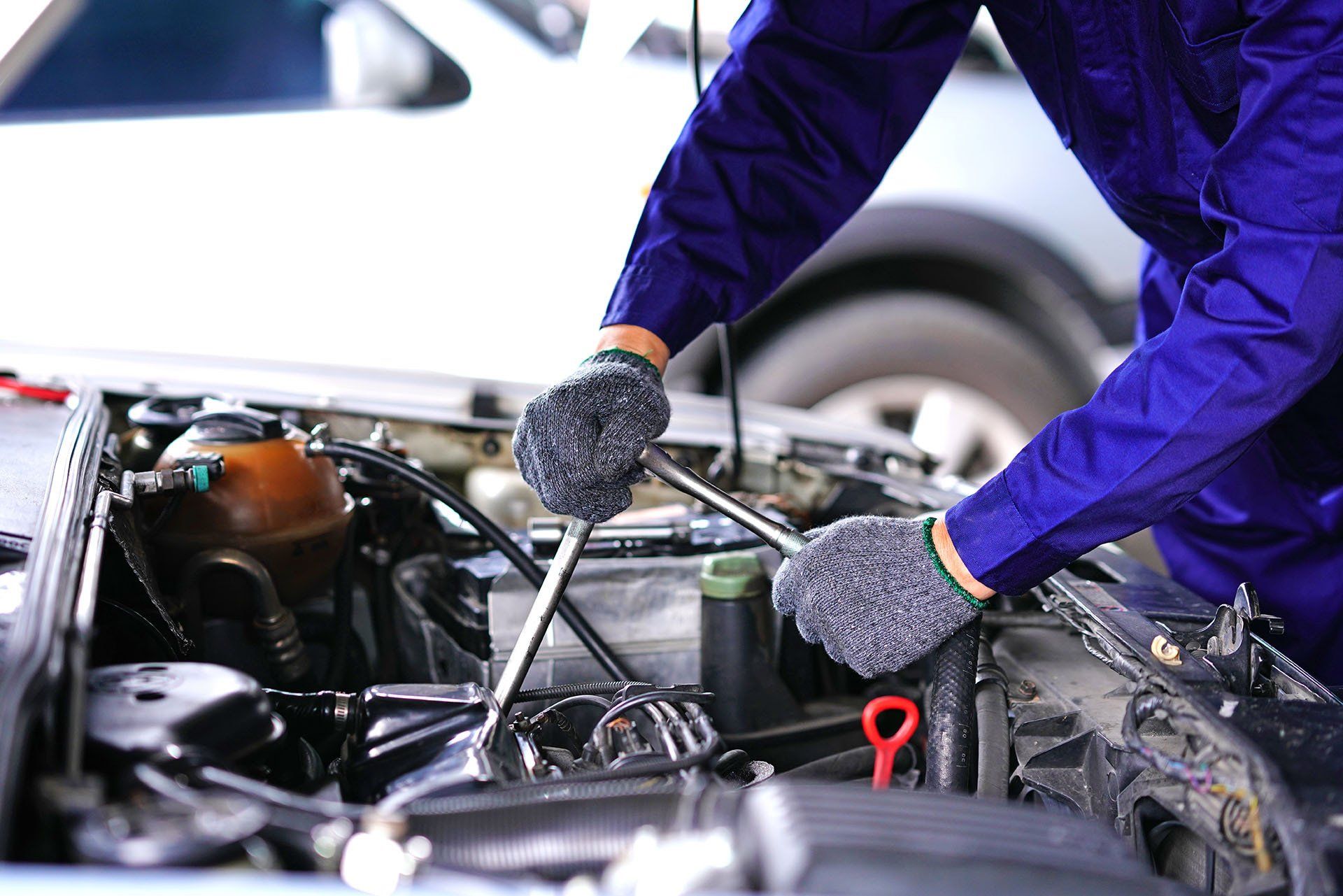 Technician Repairing a Car — Matteson, IL — T&T Auto Care
