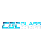 CGL Glass Concepts logo: blue and white geometric design with "GLASS CONCEPTS" text.