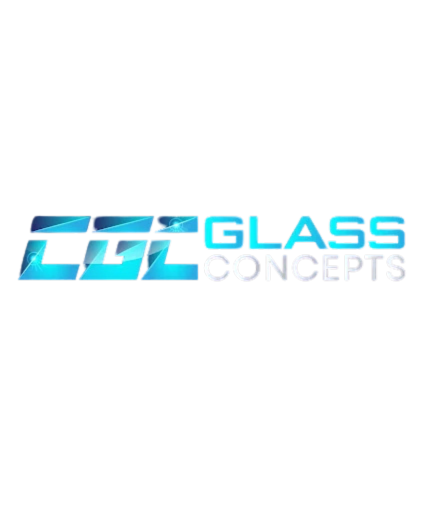 CGL Glass Concepts logo: blue and white geometric design with "GLASS CONCEPTS" text.