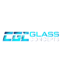 CGL Glass Concepts logo: blue and white geometric design with "GLASS CONCEPTS" text.