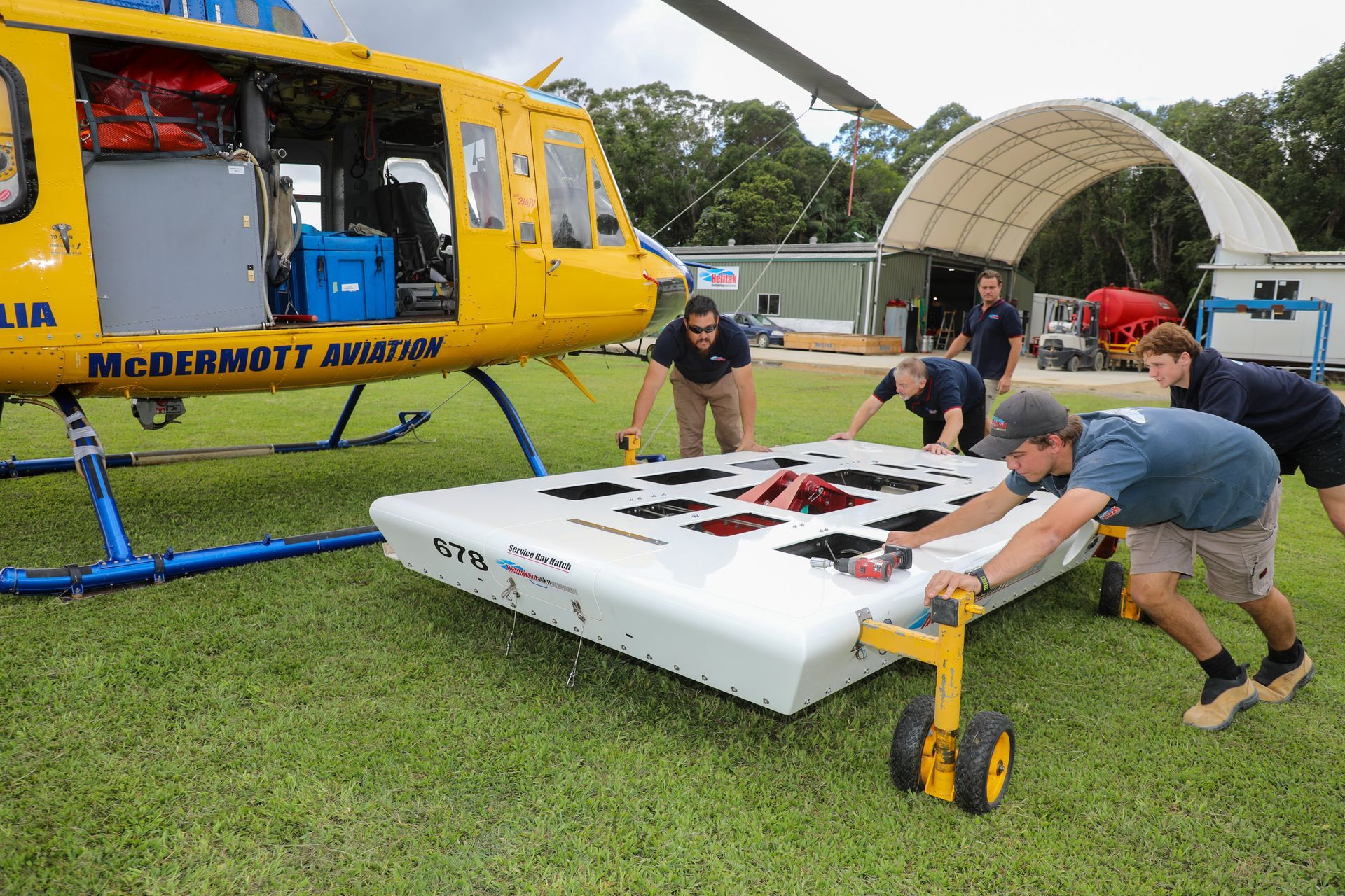 fire tank on the ground