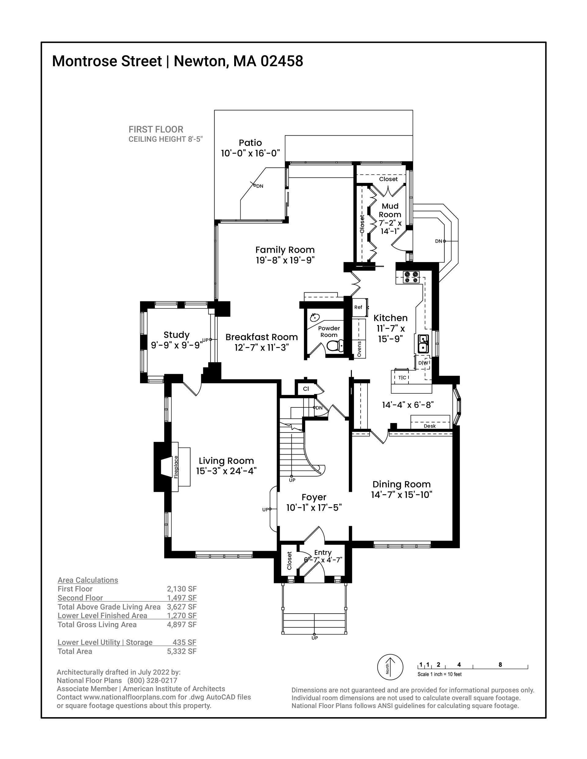 a black and white floor plan of a house .