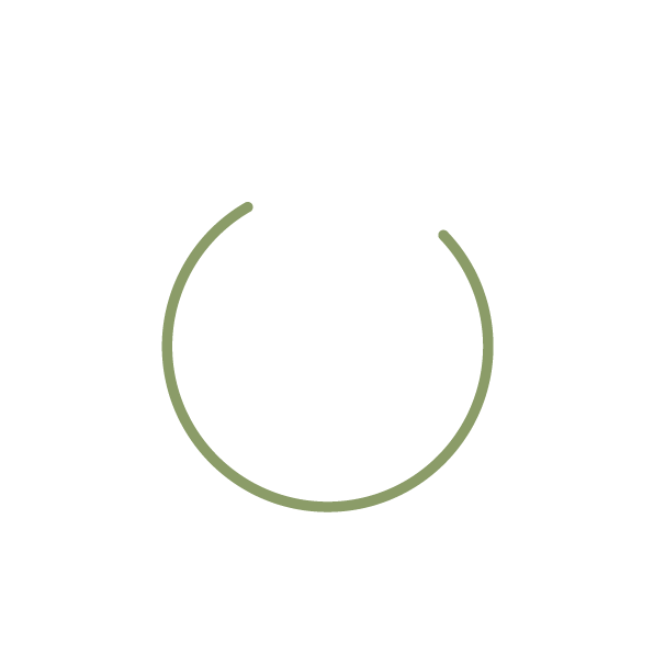 Een groene cirkel met een gat in het midden op een witte achtergrond. Het logo van Diep Gegrond.
