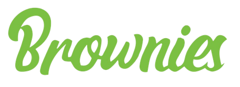 Green cursive text 