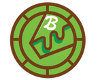 Green and brown logo with a "B" on a map-like design inside a circle.