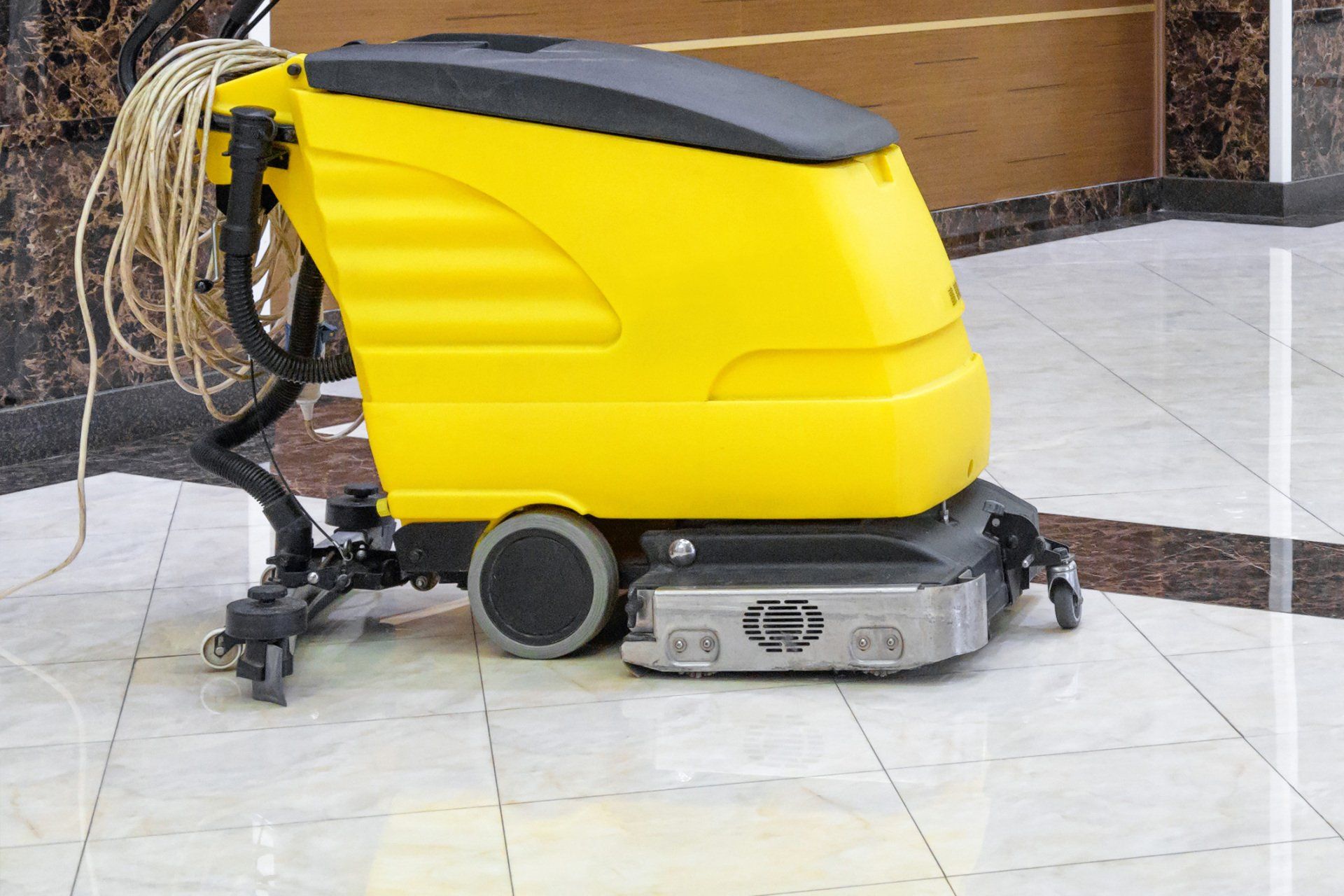 Cleaning Machine On Luxury Shiny Floor - Warren, MI - Maple Lane Pest Control