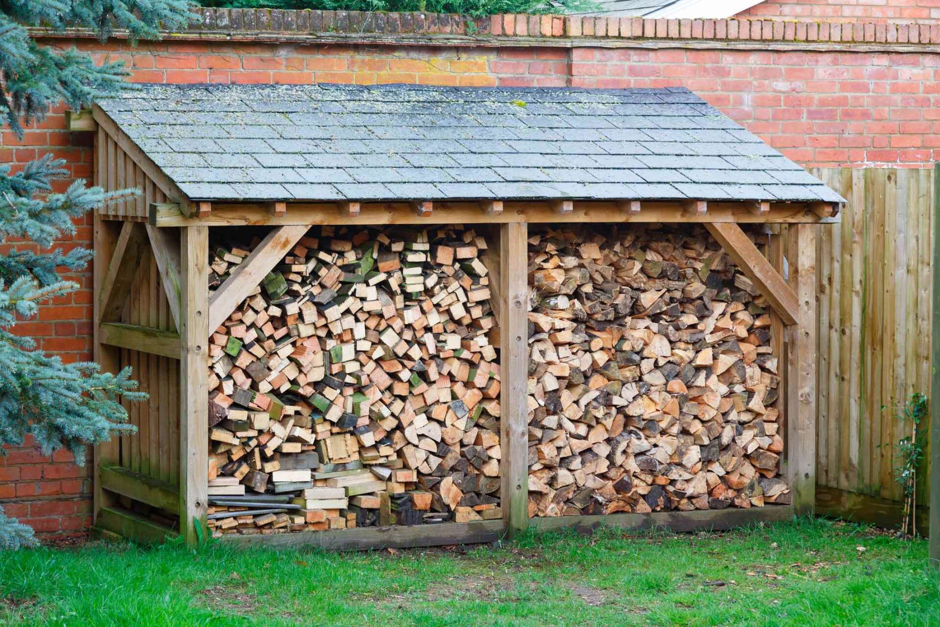 Log Store With Firewood - Warren, MI - Maple Lane Pest Control