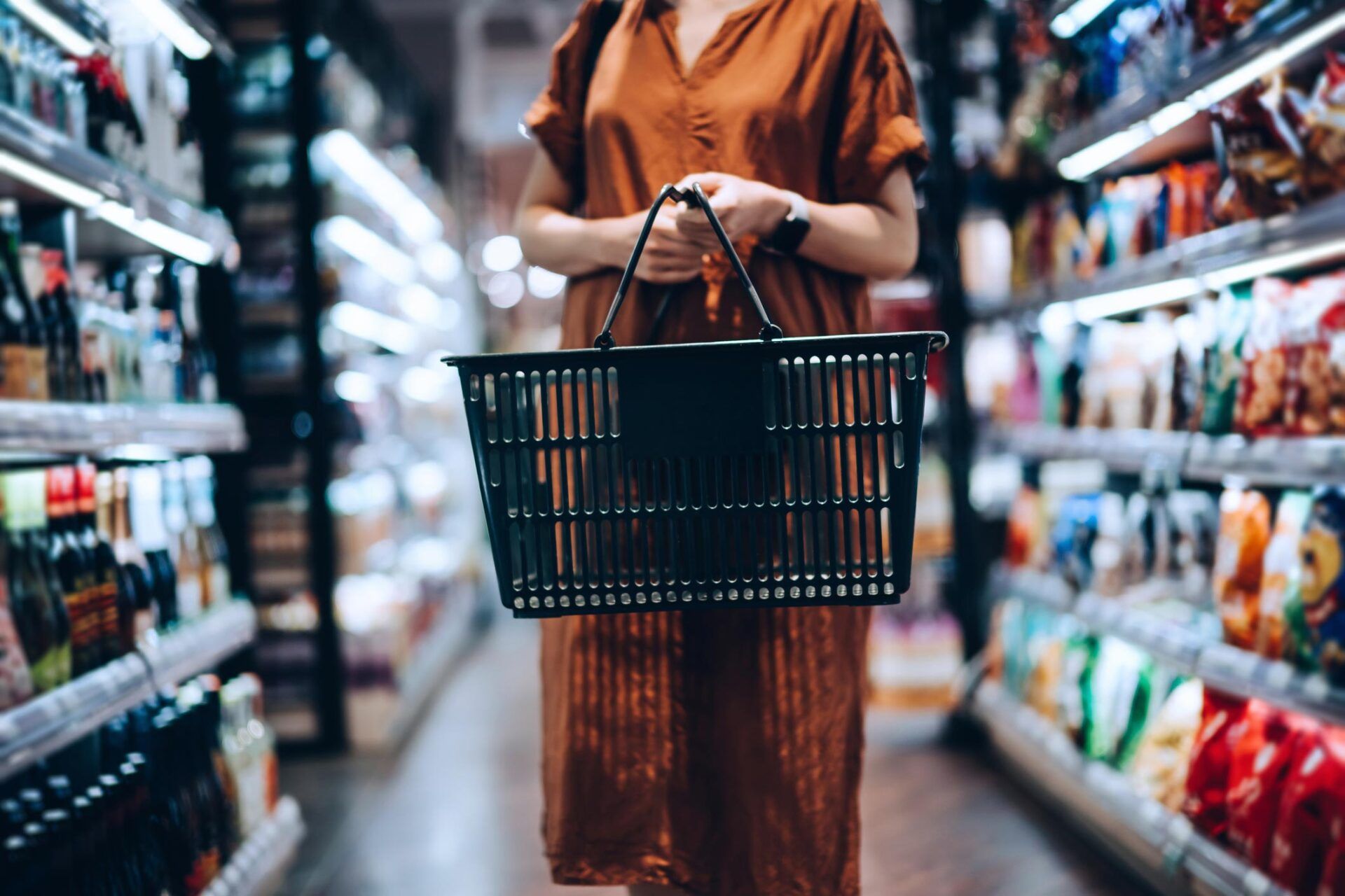 Cropped Shot Of Young Woman Carrying A Shopping Basket - Warren, MI - Maple Lane Pest Control