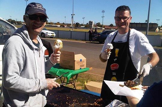 David Helping Raise Funds For Dubbo & District Deaf Club — Christies Accountants and Advisors in Dubbo, NSW