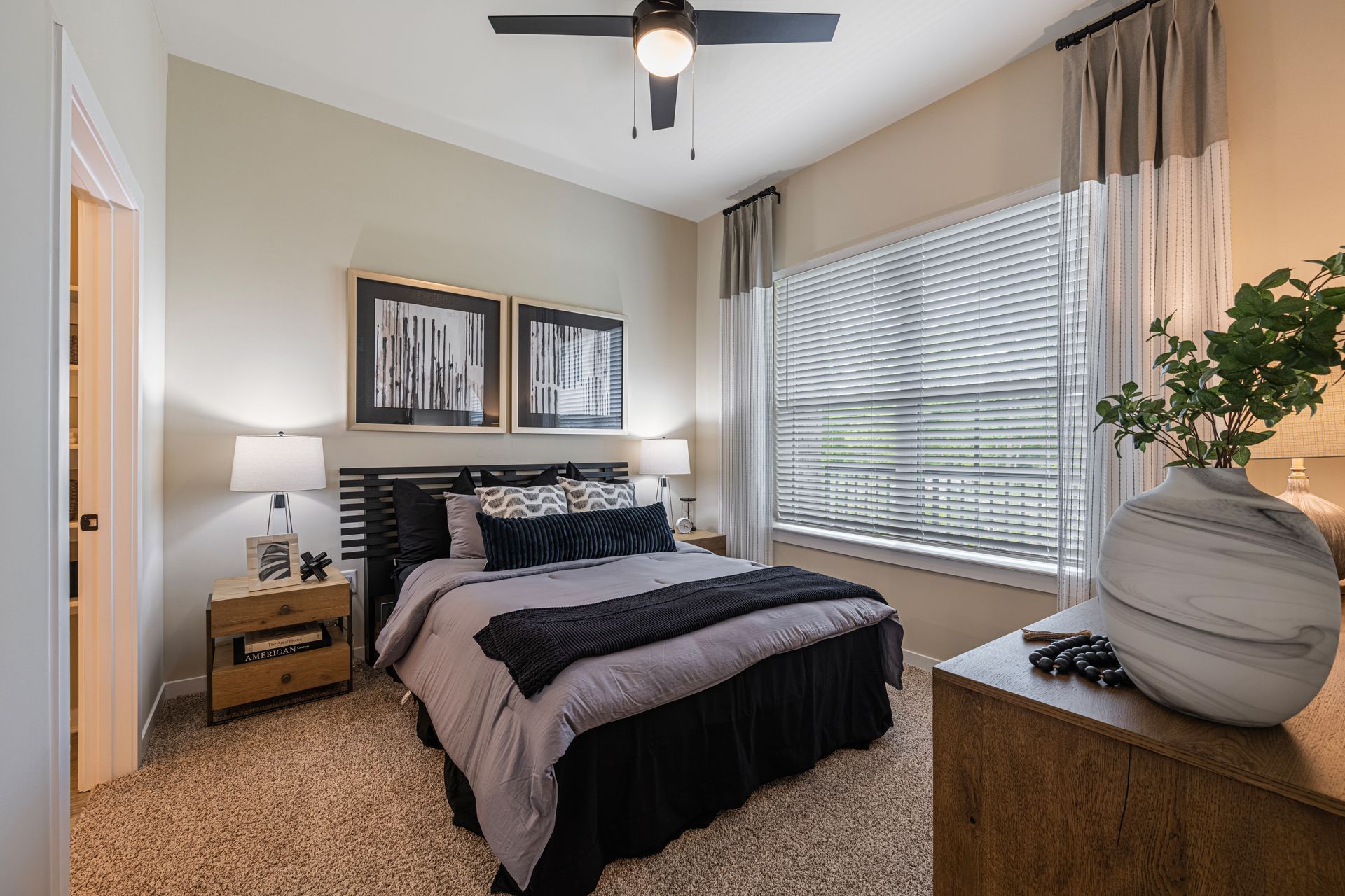 Bedroom at Conclave Sugar Hill. 