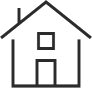 House icon with a door, window, and roof.