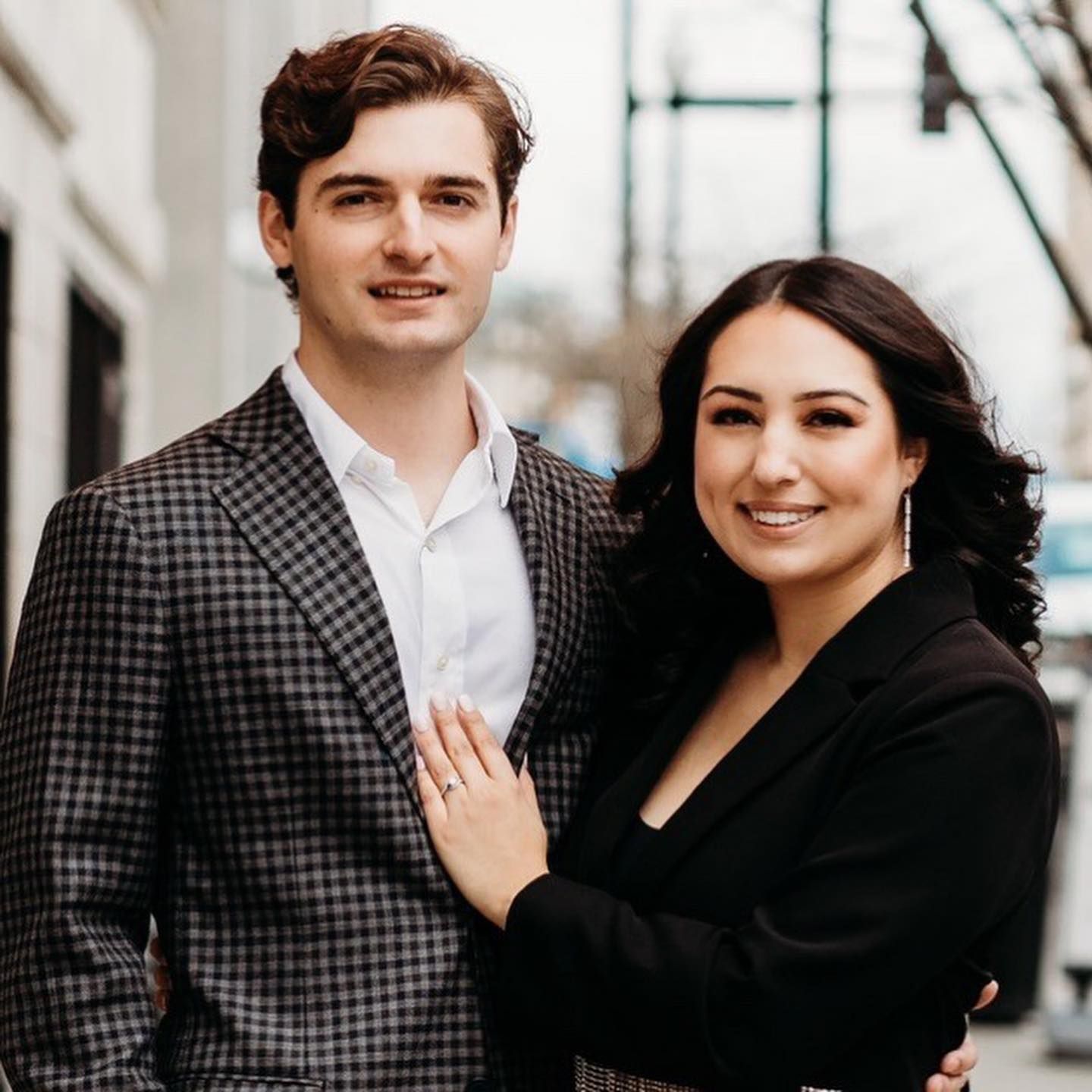 A Couple Smiling Together. Shop Wedding Registries at McAdams' Ltd., a Gift Store in Columbia, MO.
