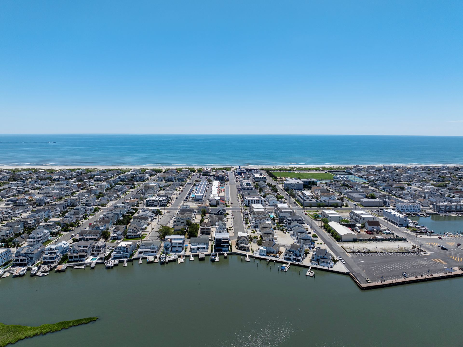 aerial image from bay side